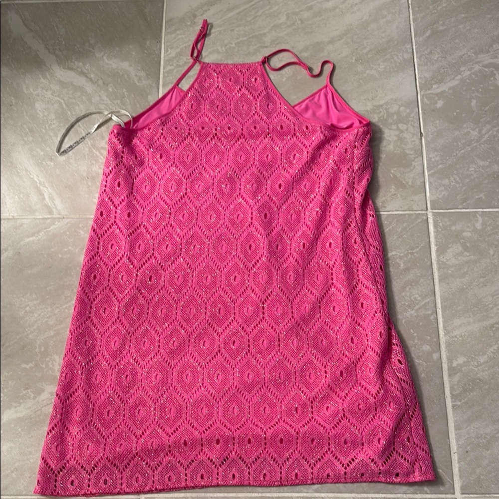 Pink Lace Sleeveless Dress Lilly Pulitzer
